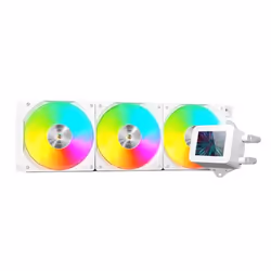 Mars Gaming ML-VISION360W, Refroidisseur de liquide tout-en-un, 12 cm, 800 tr/min, 2300 tr/min, Blanc