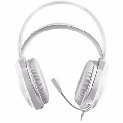 Mars Gaming MH124W, Avec fil, 20 - 20000 Hz, Jouer, 288 g, Casque, Blanc