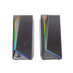 Mars Gaming MS72, 2.0 canaux, Avec fil, 15 W, 20 - 20000 Hz, 4 Ohm, Noir