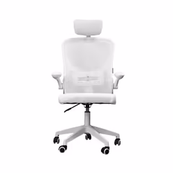 Mars Gaming MGC-ERGOPLUS, Siège rembourré, Dossier en mesh, Blanc, Blanc, Coton, Mesh