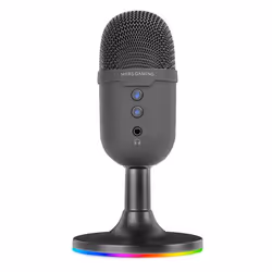 Mars Gaming MMIC-CX, Microphone de table, 120 dB, 20 - 20000 Hz, 2200 Ohm, 24 bit, 196 kHz