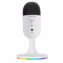 Mars Gaming MMIC-CXW, Microphone de table, 120 dB, 20 - 20000 Hz, 2200 Ohm, 24 bit, 196 kHz