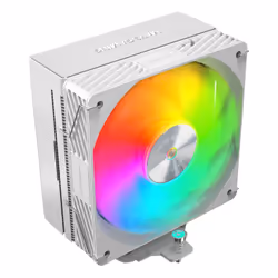 Mars Gaming MCPUX5ARGBW système de refroidissement d’ordinateur Processeur Refroidisseur d'air 12 cm Blanc 1 pièce(s)