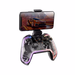 Mars Gaming MGP-BT2 Noir, Transparent Bluetooth/USB Manette de jeu Analogique/Numérique Android, Nintendo Switch, Nintendo Switch 2, Nintendo Switch Lite, Nintendo Switch OLED, PlayStation 4, Playstation 3