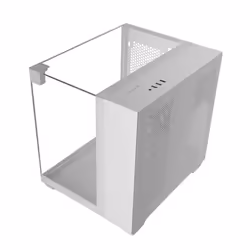 Mars Gaming MC-VISIONMW, Mini Tower, PC, Blanc, micro ATX, Mini-ITX, Métal, Verre trempé, Jouer