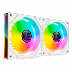 Mars Gaming MF3DPROX2W système de refroidissement d’ordinateur Boitier PC Ventilateur 12 cm Blanc