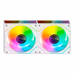 Mars Gaming MF3DPROX2W système de refroidissement d’ordinateur Boitier PC Ventilateur 12 cm Blanc