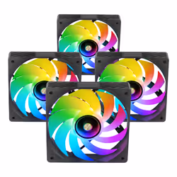 Mars Gaming MFSI4KIT système de refroidissement d’ordinateur Boitier PC Ventilateur 12 cm Noir