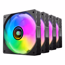 Mars Gaming MFSI4KIT système de refroidissement d'ordinateur Boitier PC Ventilateur 12 cm Noir - Vue supplémentaire 4