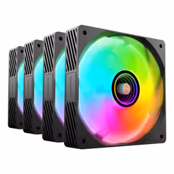 Mars Gaming MFSI4KIT système de refroidissement d'ordinateur Boitier PC Ventilateur 12 cm Noir - Vue supplémentaire 5