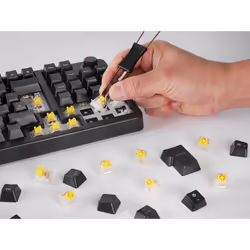 Mars Gaming MKPROYES clavier Jouer USB QWERTY Espagnole Noir