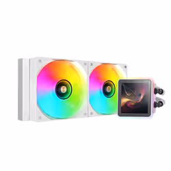 Mars Gaming ML-VISIONPRO240W, Refroidisseur de liquide tout-en-un, 12 cm, 800 tr/min, 2300 tr/min, 27,2 sone, Blanc