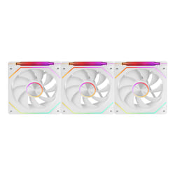 Mars Gaming MF-LINKFINITYKIT2W Boitier PC Refroidisseur d'air 12 cm Blanc 3 pièce(s)