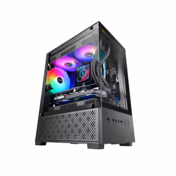 Mars Gaming MC-SE2, Mini Tower, PC, Noir, micro ATX, Mini-ITX, Gaming, Multi