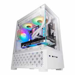 Mars Gaming MC-SE2W, Mini Tower, PC, Blanc, micro ATX, Mini-ITX, Gaming, Multi