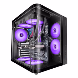 Mars Gaming MC-CURV, Midi Tower, PC, Noir, ATX, micro ATX, Mini-ITX, Gaming, 16,5 cm