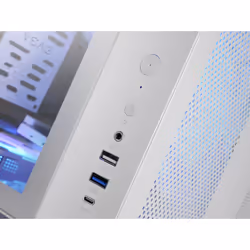 Mars Gaming MC-CURVW Midi Tower Noir, Blanc