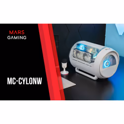 Mars Gaming MC-CYLONW Mini Tower Blanc - Vue supplémentaire 7