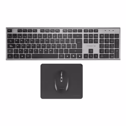 Tacens 6ZENITHIT clavier Souris incluse maison/bureau RF sans fil QWERTY Italien Gris - Vue supplémentaire 2