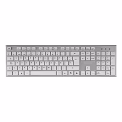 Tacens 6ZENITHWES clavier Souris incluse maison/bureau RF sans fil QWERTY Espagnole Argent, Blanc - Vue supplémentaire 2