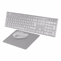 Tacens 6ZENITHWES clavier Souris incluse maison/bureau RF sans fil QWERTY Espagnole Argent, Blanc - Vue supplémentaire 3