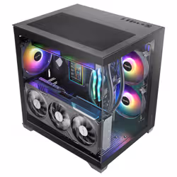 Mars Gaming MCVIEW3 unité centrale Mini Tower Noir - Vue supplémentaire 3