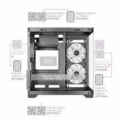 Mars Gaming MCVIEW3 unité centrale Mini Tower Noir - Vue supplémentaire 6
