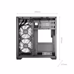 Mars Gaming MCVIEW3 unité centrale Mini Tower Noir - Vue supplémentaire 7
