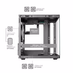 Mars Gaming MC-CUBE unité centrale Mini Tower Noir - Vue supplémentaire 6