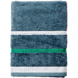 Benetton - Serviette 50x90cm 450GSM 100% Coton bleu foncé à rayures - Bleu foncé