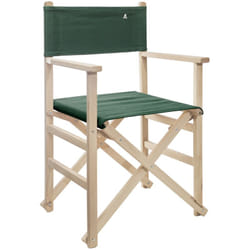 Scalpers - Chaise de réalisateur pliante sans structure vernis avec toile vert foncé en bois de hêtre de première qualité Vert foncé