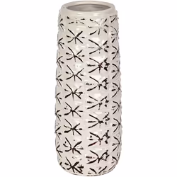 Vase en céramique blanche Matériel: Céramique Couleur blanche Assemblage requis : NON 10x10x26cm