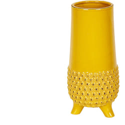 Fijalo - Vase en céramique moutarde