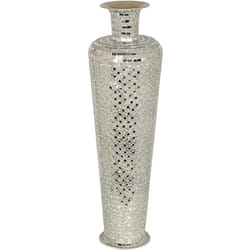 Fijalo - Vase de sol en mosaïque métal/argent