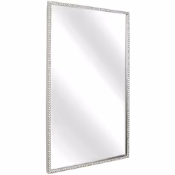 Miroir Rect. En Métal Argenté. Corde Matériel: Métal Argent Assemblage requis : NON 60x3x90 cm. Système d'ancrage : OUI