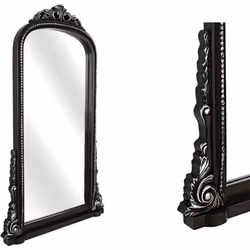 Miroir French Mdf Noir Mat Matériau : MDF La couleur noire Assemblage requis : NON 61x6x100 cm. Système d'ancrage : OUI
