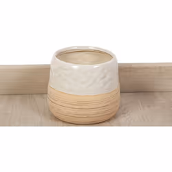 Cache-pot en céramique beige/crème Matériel: Céramique Couleur: Beige/crème Assemblage requis : NON 30x30x24cm. Système d'anc ...