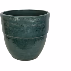 Cache-pot en céramique verte émaillée Matériel: Céramique Couleur verte Assemblage requis : NON 28x28x28cm. Système d'ancrage ...