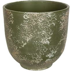 Fijalo - Cache-pot en céramique vert antique
