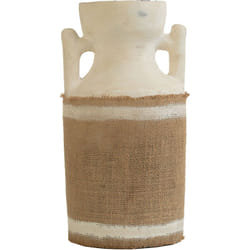 Tissu de sac doublé de vase en céramique