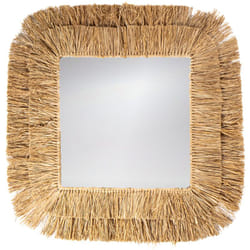 Miroir carré. Raphia