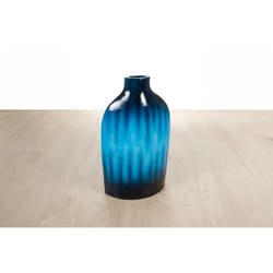 Vase en céramique bleue Formentera