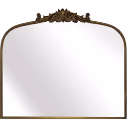 Miroir en métal avec guirlande dorée Matériel: Métal Couleur dorée Assemblage requis : NON 87x2x100 cm. Système d'ancrage : O ...