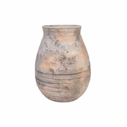 Vase à large ouverture en terre cuite Matériau : Terre cuite Beige Assemblage requis : NON 26x26x34 cm. Système d'ancrage : N ...