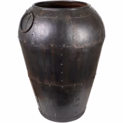 Vase en métal noir Matériel: Métal La couleur noire Assemblage requis : NON 60x60x130 cm. Système d'ancrage : NON