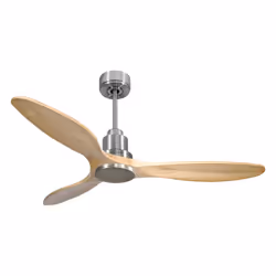 Purline Salamis D132C0466941, Ventilateur à lame domestique, Bois, Plafond, 35 m², 210 tr/min, 132 cm