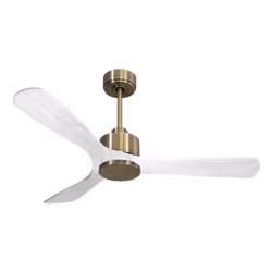 Purline Nusa D132C0364786, Ventilateur à lame domestique, Blanc, Plafond, 35 m², 210 tr/min, 132 cm