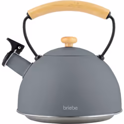 Briebe 00416, 2,3 L, Gris, Noir, Bois, Acier inoxydable, Acier inoxydable, Bois, Manuel