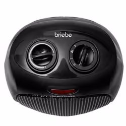 Briebe HT1128 Intérieure Noir 1500 W Chauffage de ventilateur électrique