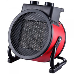 Briebe HT1130 appareil de chauffage Intérieure Noir, Rouge 2400 W Chauffage de ventilateur électrique
